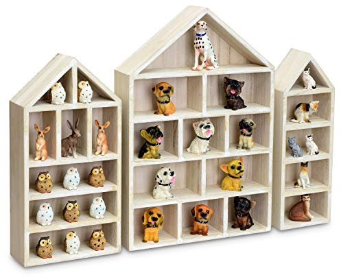 Ikee Design Wooden Shadow Box Display Shelf Organizer
