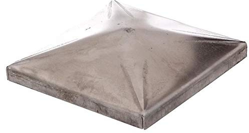 Pfostenkappe f?r quadratische Metallpfosten Stahl zum Anschwei?en Pyramide (80 x 80 mm)