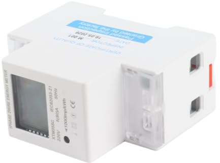Compteur électrique rail DIN, KWh mètre 220V 5 (80) Un compteur numérique monophasé à 2 fils 2P Compteur électrique rail électriquecompteur electrique compteur electrique individuel compteur energie+