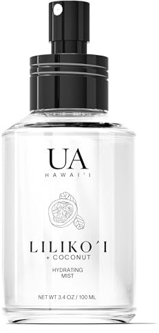 Lilikoi Coconut Body and Hair Mist from Hawaii, Hair Perfume for a Light, Hydrating Refresh, Body Mist for Women and Men, Alcohol-Free, With Moisturizing Hyaluronic Acid & Glycerin, 3.4 oz