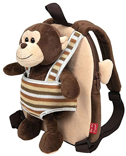 Mochila peluche 25cm con mono Max extraible