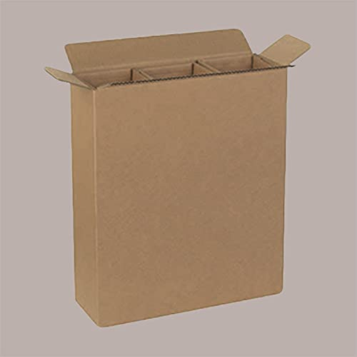 Scatola sicura per spedizione in carta porta 3 bottiglie Americana Lucgel, 5 pezzi