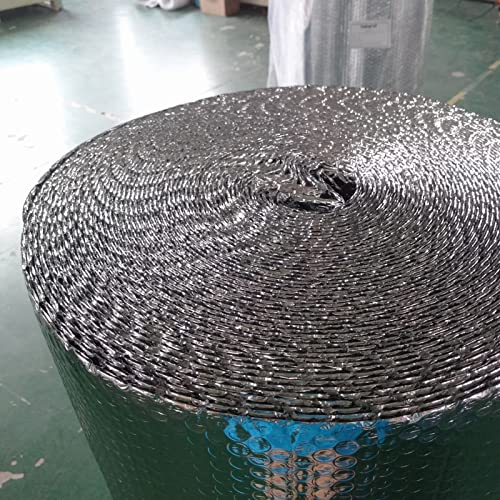 Aluminium Dampfsperrfolie Dampfsperre Dach Innen Dampfsperre zur Dämmung Dampfsperrfolien zur Dachisolierung Dach dampfsperre sauna Dampfsperren,Dachisolierung Selbstklebend (Size:1x20m/3.2x65.6ft)