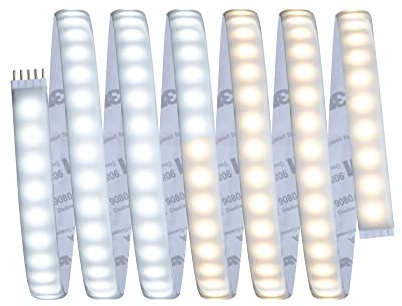 Paulmann 70533 MaxLED 1000 LED Strip Tunable White Einzelstripe IP44 27W 1020lm/m dimmbar 2,5m Silber Kunststoff 108LEDs/m