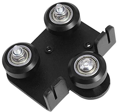 TUZUK 1 Satz CR10 3D-Extruder-Rückenstützplatte mit Riemenscheibe, extrudierende Rückplatte für Creality Ender-3 Ender 3s Ender 3 Pro Cr-10 Cr-10S S4 S5 Serie Aluminium-Strangpressrahmen 3D-Drucker