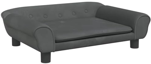 vidaXL Hundebett Dunkelgrau 70x48x22 cm Samt