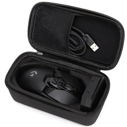 Funda Protectora rígida de EVA para ratón Bolsa de Transporte de Viaje para Logitech G502 Bolsa de Almacenamiento Ratones inalámbricos Funda de Transporte a Prueba de Polvo y Golpes