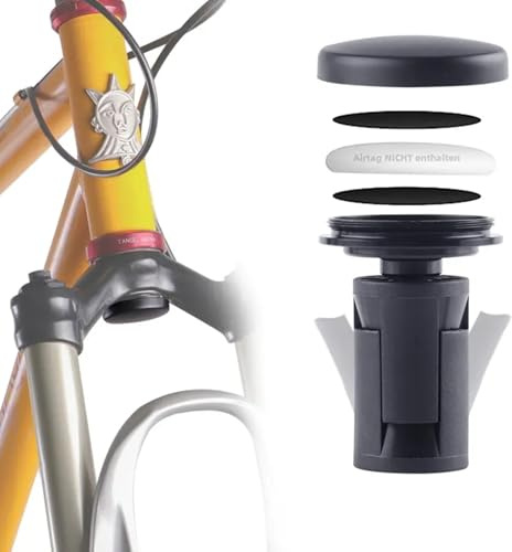KMRDND Air-Tag Fahrradhalterung versteckt, Die Geheimnisvollste Diebstahlsicherung - Wasserdicht für MTB Fahrrad Federgabel mit einem Innendurchmesser von 18-30 mm (Air-Tag Nicht enthalten)