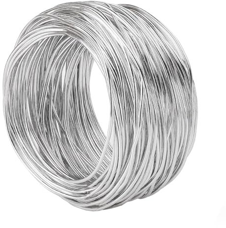 Bindedraht, 16 Gauge verzinkter Draht, 1,6 mm (0,063 Zoll) Durchmesser, biegbarer Metalldraht, massives Metalldrahtseil, verzinkter Bindedraht, Wäscheleine, für Bastelarbeiten, DIY-Projekte ( Size : 6