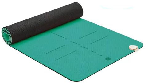 Uppvärmd elektrisk yogamatta justerbar temperatur vinter träningsmatta 1060 ℃ timer 112H TPE mjuk halkfri varm matta för yoga