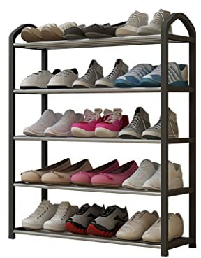 Schuhregal Schuhständer Schuh-Organizer Freistehendes mehrschichtiges Schuhregal Vertikales Schuhregal Lagerregal Platzsparendes Lagerregal aus Metall Schuhregal für den Eingangsbereich Schuhregal fü