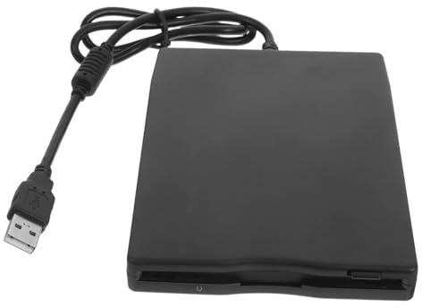 Housoutil Lector de Disquete Externo 3,5 Pulgadas Negro Abs USB 2.0 | Lector de Disquetes Usb, Disquete para Computadora Portátil, Disco Duro Externo Portatil