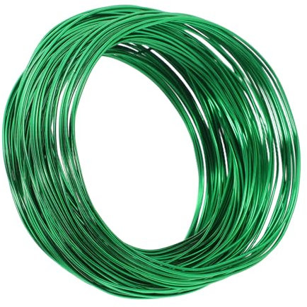 FONDOTIN Blumendraht Für Bonsai-training 1 Rolle Mit 1 Mm Dickem Aluminiumdraht Für Schmuck Kranzherstellung Und Bastelarbeiten