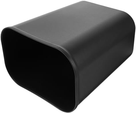 Alipis Enregistrer les poubelles d'espace poubelle mince simple papier taille petite petite corbeille panier de s de bureau Corbeille de bureau Plastique Noir
