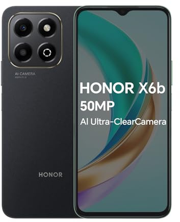 Honor X6b 4G Smartphone, 4Go 128Go, 5100mAh Batterie, Android 14, Dual Sim, Google Play, MediaTek Helio G85, Nior