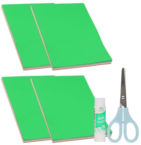 Culinavog 400 hojas Papel de origami de colores, 10 colores brillantes Papel de origami, Doble cara Hojas plegables origami, Cuadrado de 21 x 15 Set papel origami Para manualidades niños y adultos