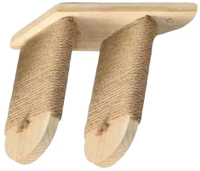 Robuste Wandmontierte Katzenleiter, Naturholz, vertikale Aktivitätslösung, Klettermöbel für Haustier-Verlobung, Naturholz, Katzenspielzeug für Wohnung