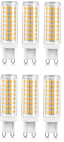 Lampadine Led G9 Luce Naturale 4000k 10w Equivalenti 100w Senza Sfarfallio Per Lampadari Lampadari Cristallo Faretti Plafoniere Specchi Lampade Tavolo(4000k natural white,G9 10W 6pack)