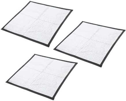 Kisangel 3pcs Heating Mat for Reptiles Pet Winter Heating Pad Reptile Heat Mat Waterproof Terrarium Lizard Tank Heater Snake Heater Aluminum Clad Film Silver