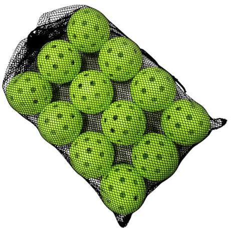 Bolas de entrenamiento de béisbol | 12 piezas equipo de golpeo,bolas huecas de flujo de aire y bolsa de malla con cordón - para hombres mujeres interior al aire libre casa escuela parque playa