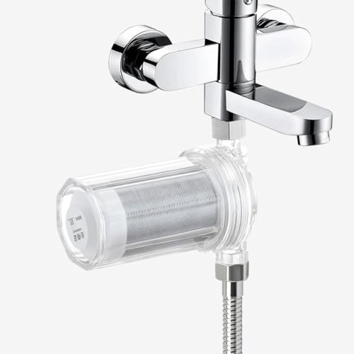 Gettimore Filtro de ducha con carbón activado para purificar el agua, elimina el cloro y los metales pesados, compatible con la mayoría de cabezales de ducha y grifos