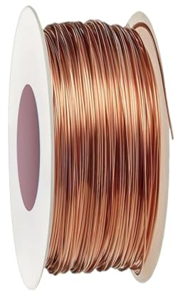 Dwitkul Fil de Cuivre Pur Diametre 1 mm Longueur 20m Souple Nu pour Electroculture Jardinage Culture Plantes Legumes Soudure Artisanat Bijoux Solenoide