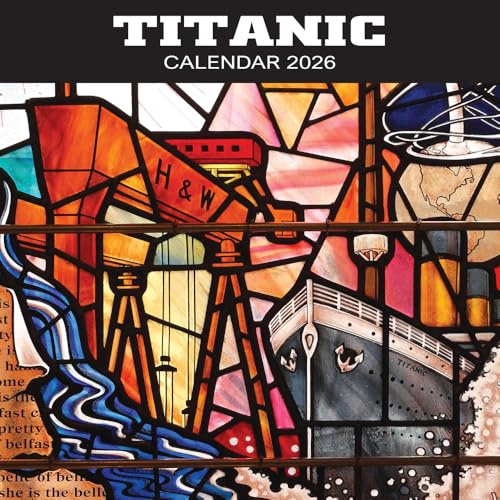 2026 Northern Ireland Calendar: Titanic - Square Wall Calendar - Month to View - 12 Months