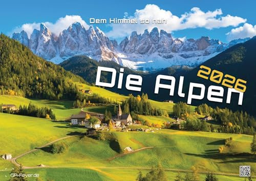Die Alpen - dem Himmel so nah - 2026 - Kalender DIN A2: Der Wandkalender mit den schönsten Alpen-Motiven für das Jahr 2026 im extragroßen Format DIN A2 (ca. 60 x 42 cm)!