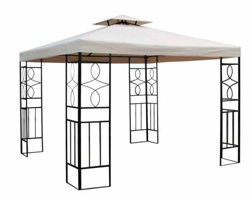 Ersatzdach für Metall Pavillon 2,97x2,97 !!! mit Kamin 82x82cm