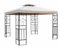 Ersatzdach für Metall Pavillon 2,97x2,97 !!! mit Kamin 82x82cm