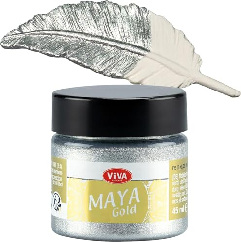 Viva Decor 50 ml Maya Goldfarbe, Silber