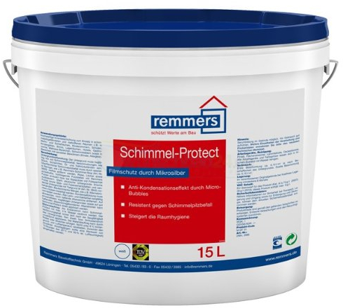 Remmers Schimmel Protect weiss - Emissionsarme Innenwandfarbe mit Mikrosilber 5 L
