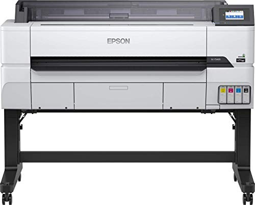Epson SureColor SC-T5405 Tinten-Großformatdrucker für CAD/GIS/POS (Drucke bis DIN A0+, Rollendrucke bis 36 Zoll (91,4 cm/A0+), WiFi, Ethernet) weiß, mehrfarbig, 1 size