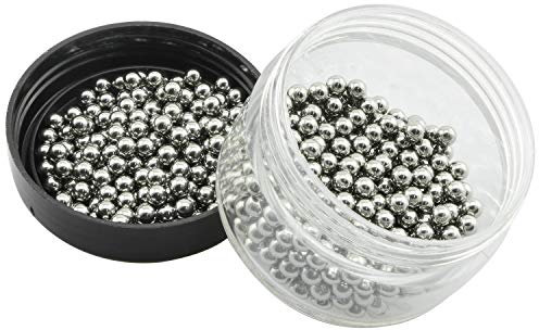 ZYAMY Wiederverwendbare Reinigungsperlen für Flaschen und Weindekanter, 304 Edelstahl-Kugeln, 3 mm, 500 Stück