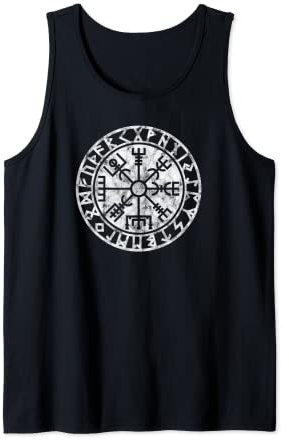 Vegvisir Wikinger Kompass Futhark Runenkreis Viking T-Shirt Tank Top
