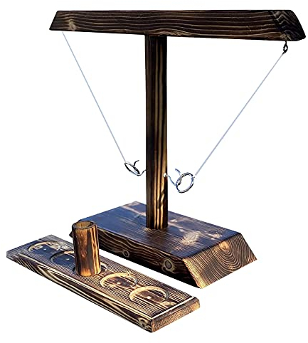 HONGECB Gancio e Anello Lancio Giochi Giocattolo, Ganci Toss Game, Gancio e Scaletta Gioco Fatto a Mano, con Pacchetto Shot Ladder, Bar Riunione di Famiglia Gioco Interattivo
