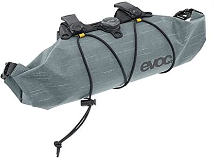 EVOC Handlebar Pack BOA WP 2,5 Lenkertasche, Steel | praktische Fahrradtasche, moderne Lenkertasche, Fahrrad Fronttasche, einfache Anbringung, Maße: 12, 5 x 12, 5 x 30 cm