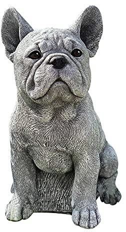 Giacomo Statue Garten Dekoration Hund Harz Dekoration Dackel & Französische Bulldogge Skulptur Home Ornamente 17x12x11CM