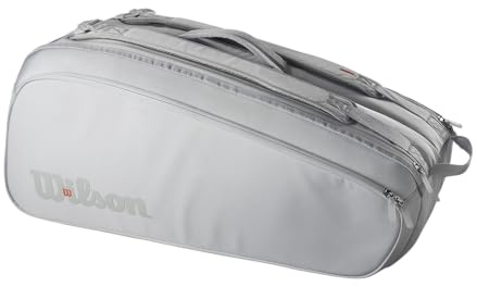 WILSON Shift Super Tour Tennis Racket Bag - Artic Ice, Holds up to 9 Rackets