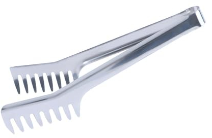 Spaghetti Clip 9 Inch Stainless Steel Long Handle Noodle Tongs Pasta Tool Spaghetti Tongs Food Clips Multifunction BBQ Clamp Kitchen Cooking Utensils