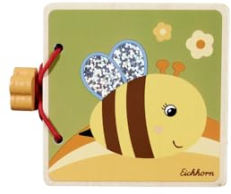 Eichhorn 100006843 - Bilderbuch, perfektes Spielzeug zum Kennenlernen der Tiere, nachhaltig und lehrreich, aus 100% FSC zertifiziertem Buchenholz, ab 1 Jahr