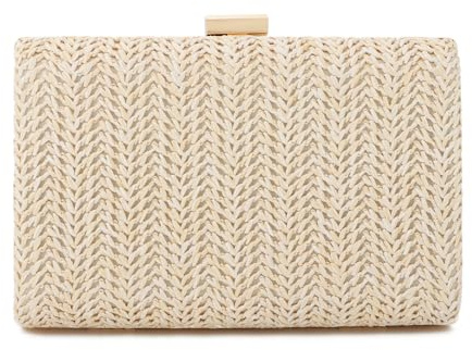 LHHMZ Stroh Clutch für Damen Kleine Sommer Abendtasche Raffia Umhängetasche Gewebte Strandhandtasche