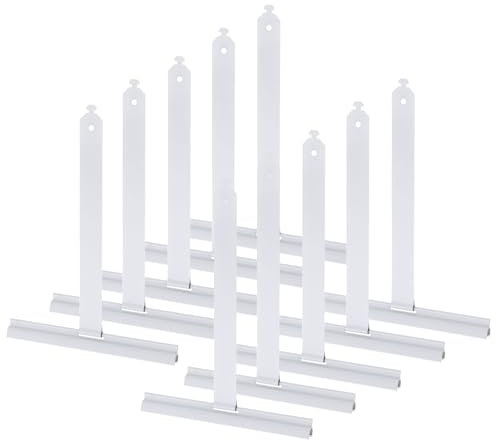 QUARKZMAN 10 Stück Rolladen Aufhängefeder Maxi Rolladenfedern Alu Kunststoffbeschichtet Weiß Befestigungsfeder zur Aufhängung von Rolladen Lamellen Rollladenmotor Rolladenprofile