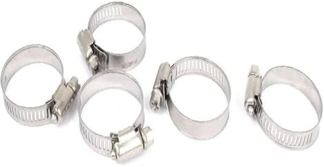 Rohrclip, Rohrschellen, 21 mm bis 38 mm, Bereich 10 mm, zuverlässige Wirksamkeit, Bandbreite, Edelstahl-Schlauchschellenring, 5 Stück