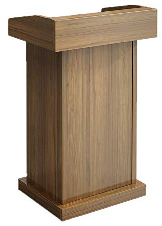 Podium Bodenrednerpult Holzpodest Tisch Hosting Empfangstresen Präsentationspodium Rednerpultständer Rednerpult Rednerpult Kirche für Kirchen (Farbe: B, Größe (A wie abgebildet)