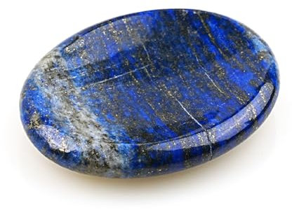 Jicyor Lapis Lazuli Lucky Stones Crystals Stones Hand Flatterer Stone Gemstones for Children Healing Stones Gemstones Chakra Stones for Anxiety Stress Relief Divination Reiki Healing Meditation