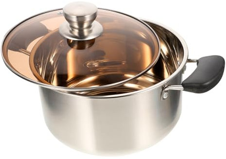GRADENEVE Suppentopf Aus Mit Deckel Für Küche Und Zuhause Kleiner Kochtopf Langlebig Und Einfach Zu Reinigen Geeignet Für Hohe Temperaturen