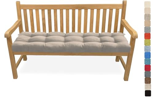 Lsjoaw Bankauflage Bankkissen 180X30X8CM Sitzauflage Sitzkissen Bank Bankpolster Sitzpolster Auflage für Gartenbank Sitzbank & Hollywoodschauke Outdoor/Indoor,Color#6 Hellgrau