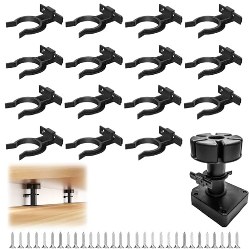 15 Stück KüChen Sockelleisten Clips, Küchensockel Befestigung KüChe Sockel, Sockelleiste KüChe Mit 30 Schrauben, KüChe Sockel Clips, Bad Sockelhalterunge FüR 32-36mm KüChenfüße