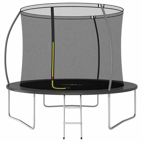 Gecheer Outdoor Trampoline with Safety Net & Ladder - Black/Grey - 305cm Diameter - Max Load 150kg trampoline Model92950